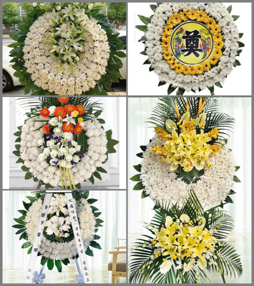 湖北孝感市应城市天鹅镇新沟村花圈速递